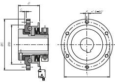 Муфта предохранительная шариковая EDF/F/F