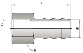 Штуцер AISI 304