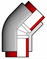 Уголки PP-R U45 cоединительные
